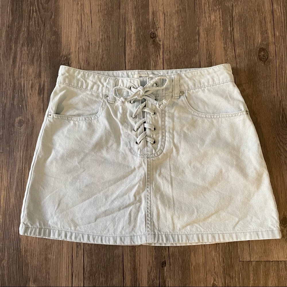 Forever 21 lace up mini skirt